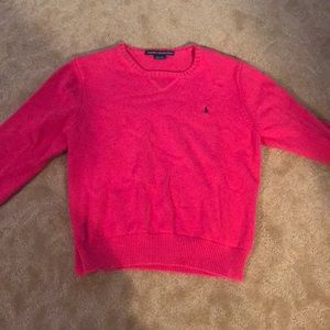 Pink polo sweater